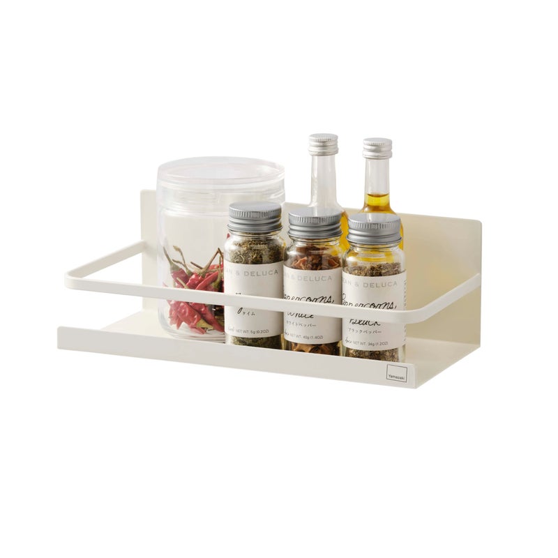 YAMAZAKI Home Plate Magnetic Spice Storage Rack Organizer For Fridge - Steel - Image 1